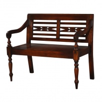 Lavice Garden, mahagonová barva