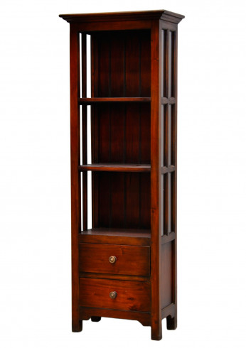 Knihovna Aries, mahagonový odstín