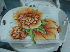 Podnos Homestead, žlutý květ