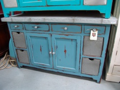 Kuchyňský ostrov Tin Smith, oplechovaná deska