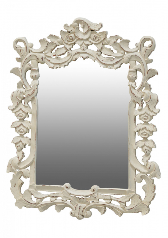 Zrcadlo Prince Regent, bílá patina