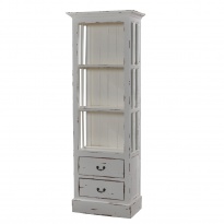 Vitrína Cape Cod, bílá patina