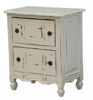 Noční stolek Provence, bílá patina