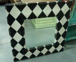 Zrcadlo Architrave, kárované, malé