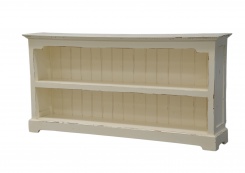 Knihovna Manchester Wide, bílá patina