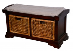 Lavička Homestead, mahagonová úprava