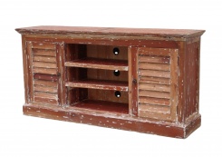 Televizní stolek Shutter, prémiový povrch, zestařená patina