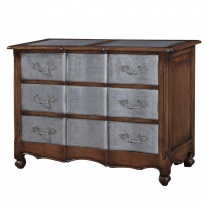 Komoda Provence, 3x šuplík - oplechovaná čela