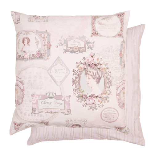 Povlak na polštář, růžový - portrét II.