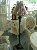 Lampa stojací, kovová