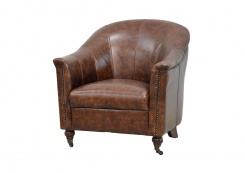 Kožené křeslo Ronald, Vintage kůže