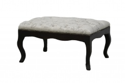 Taburet látkový, potah s motivem písma