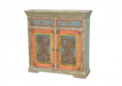 Komoda Maharaja, malované motivy, světlý odstín