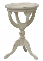 Kulatý stolek, bílá patina