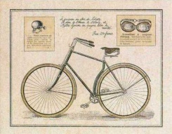 Obrázek 24x30, pánské kolo, rám sv. dub - červotoč