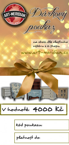 Dárkový poukaz v hodnotě 4.000 Kč