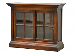 Knihovna Short English, mahagonová barva