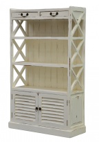 Regál Shutter, bílá patina