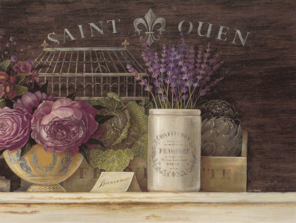 Obrázek 17x22, saint quen, rám sv. dub - červotoč