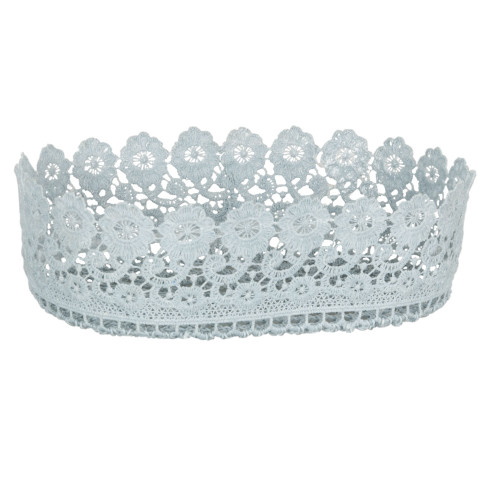 Košíček háčkovaný, modrý