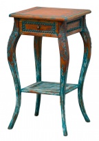 Stolek Francoise, zeleno-hnědá patina