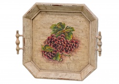 Podnos Victorian, motiv vína