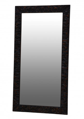 Zrcadlo Taylor, černý rám s hnědou patinou