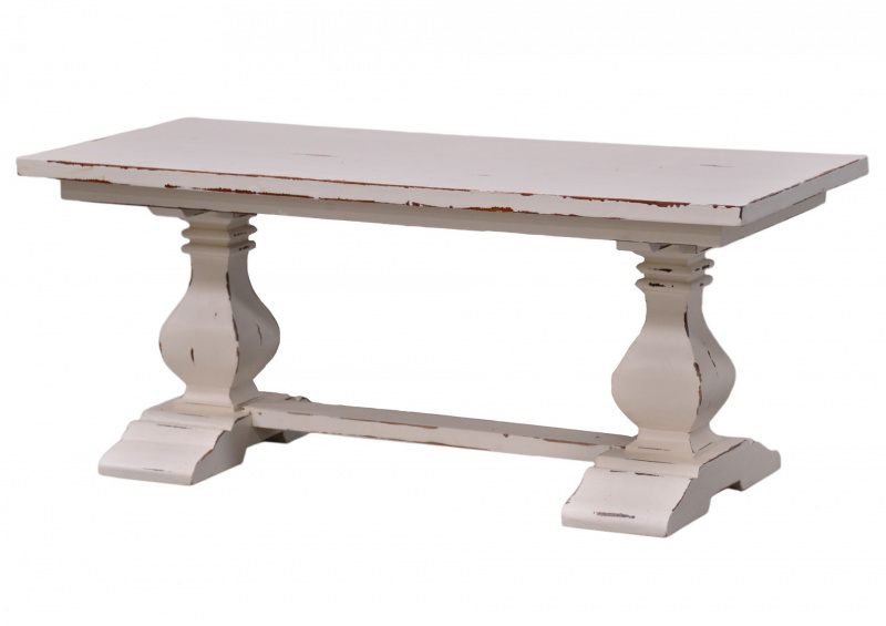 Konferenční stolek Bayside, bílá patina