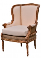 Křeslo French Wing, obnažená záda