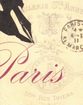 Obrázek 24x30, paris, rám sv. dub - červotoč