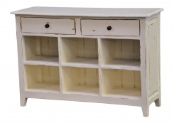 Komoda Americana, bílá patina