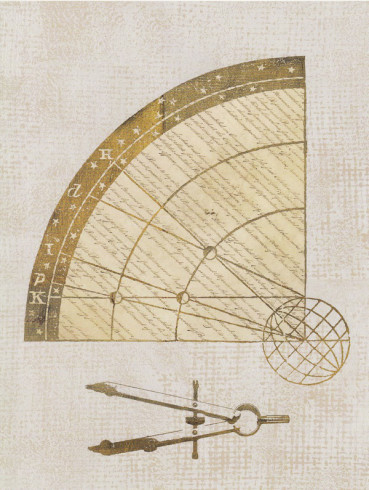 Obrázek 17x22, kartografický set, rám sv. dub - červotoč
