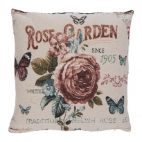 Povlak na polštář, růže & motýly