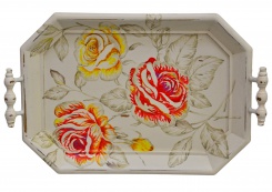 Podnos Victorian, motiv květin