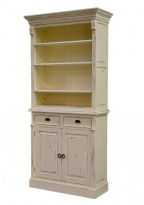 Knihovna Hudson, bílá patina