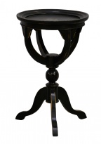 Kulatý stolek, černá patina