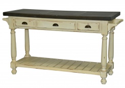 Kuchyňský ostrov Bailey, krémová patina