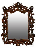 Zrcadlo Prince Regent, mahagonová barva