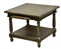 Stolek Wilshire, šedá patina