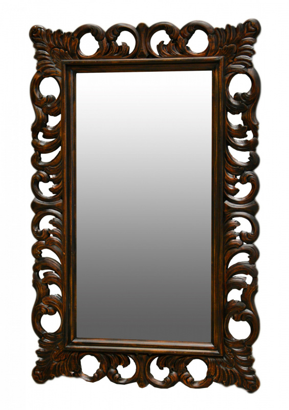 Zrcadlo Clara, tmavá patina