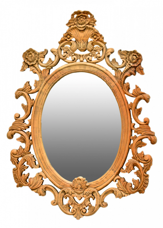 Zrcadlo Queen Charlotte, přírodní odstín