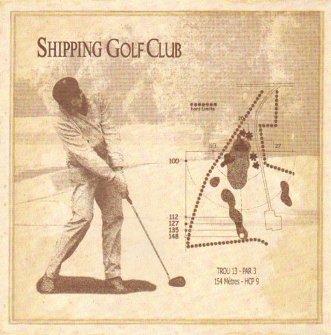 Obrázek 30x30, golf shipping, rám sv. dub - červotoč