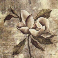 Obrázek 18x18, květina I., rám sv. dub - červotoč