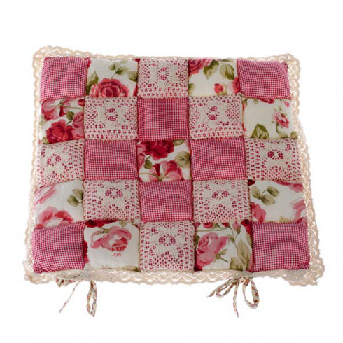 Polštářek na židli, červený