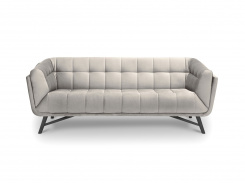 Sametová pohovka Lune, trojsedák, béžová