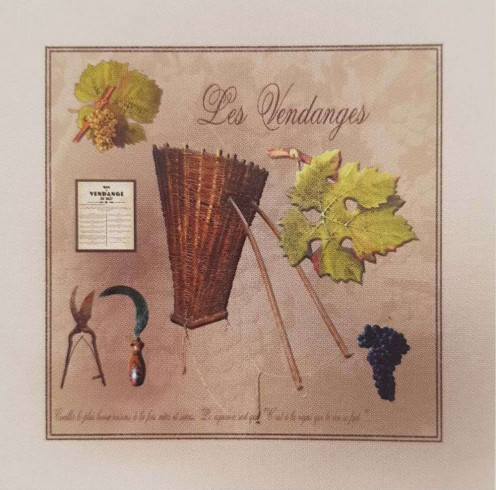 Obrázek 30x30, sběr, rám sv. dub - červotoč