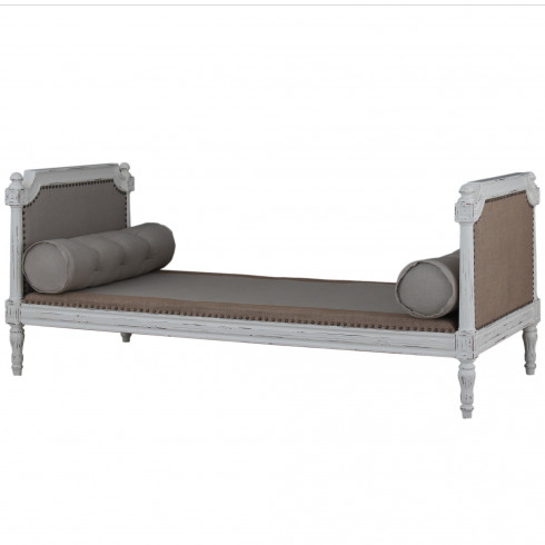 Gauč James, bílá patina Provence