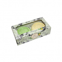 Sada mýdel zelený čaj a cedr, 2x80g