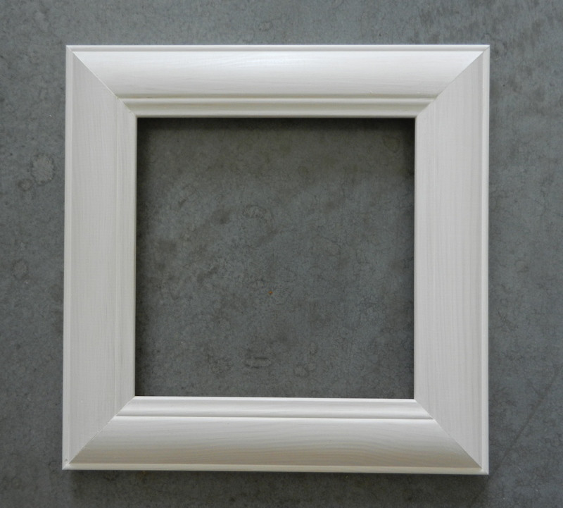 Obrázek 30x30, kašna I., rám bílý s patinou