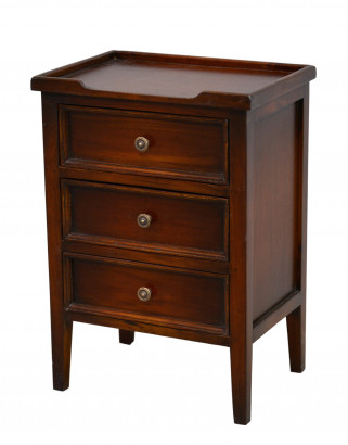 Komoda Eton, 3x šuple, mahagonový odstín